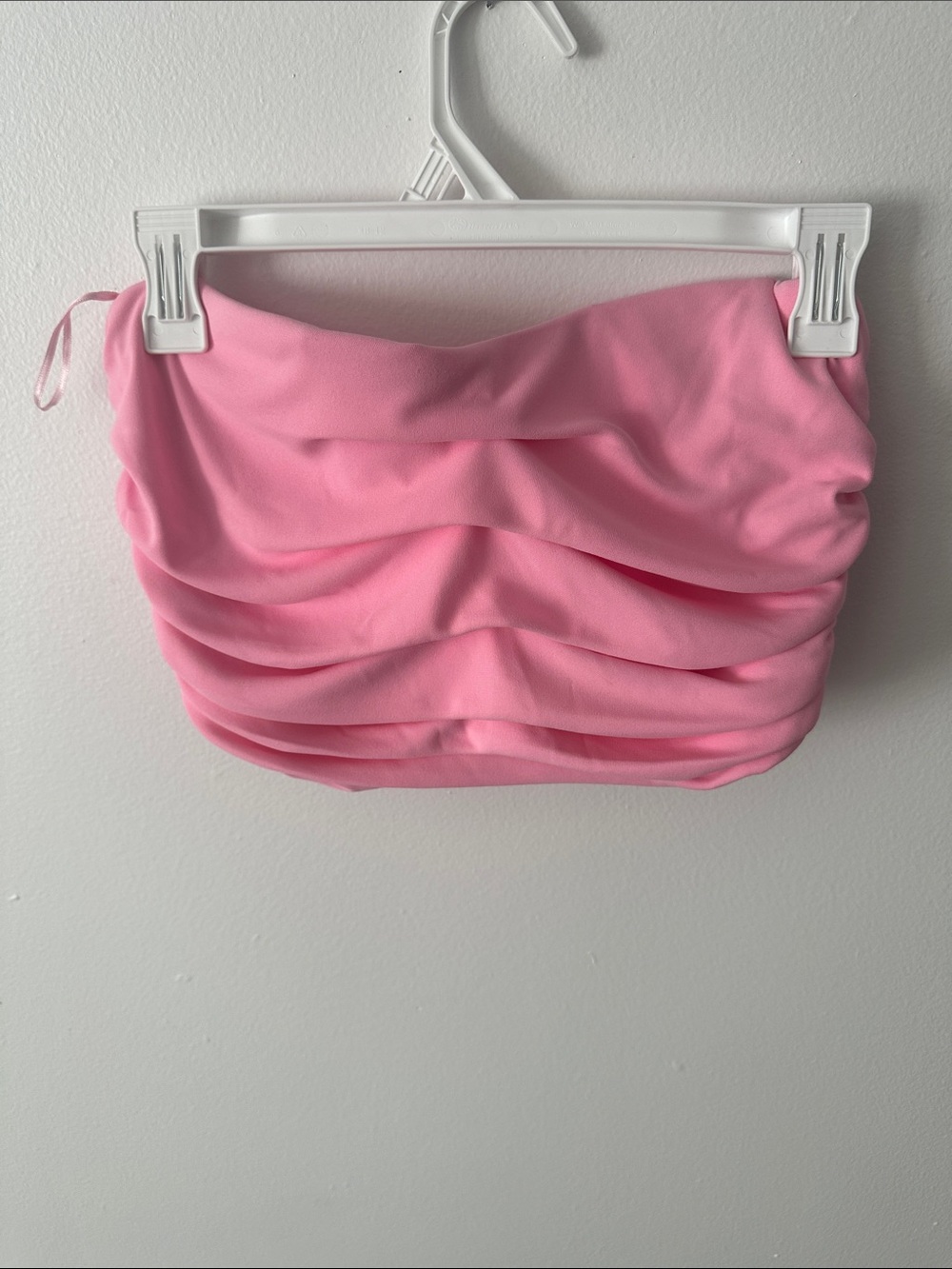 Pink Ruched Mini Skirt